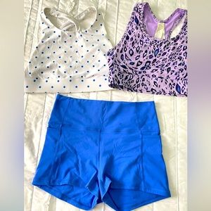 Fabletics Shorts and Sports Bra set